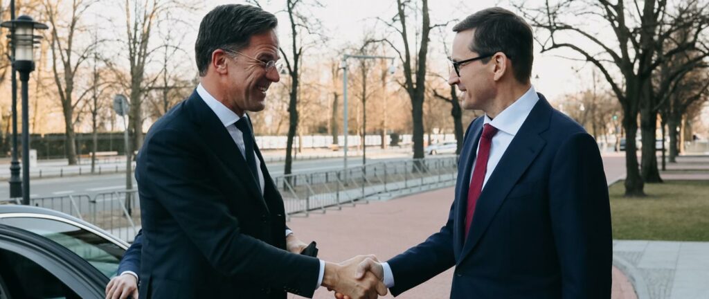 Spotkanie premierów Polski i Holandii