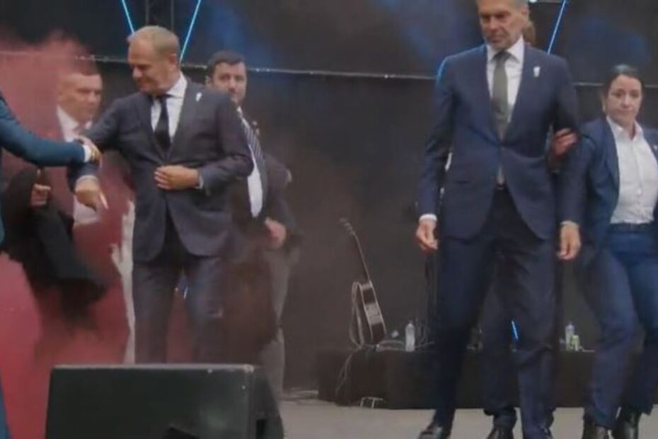 Chwile niepokoju podczas wizyty Donalda Tuska w Holandii: Interweniowała ochrona