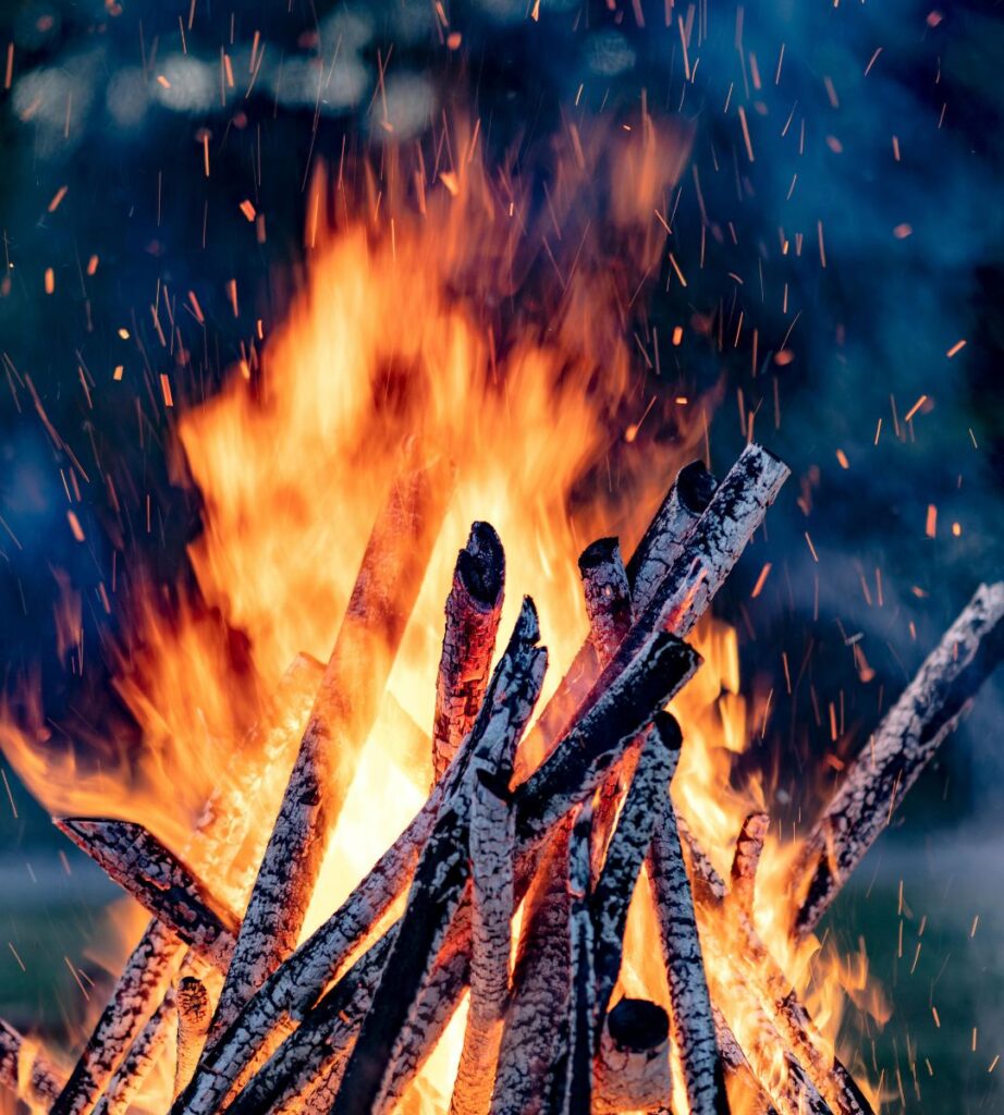 sylwestrowe ogniska w Scheveningen Foto: ognisko