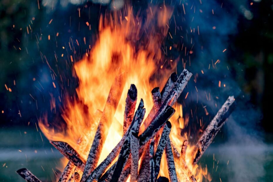 sylwestrowe ogniska w Scheveningen Foto: ognisko