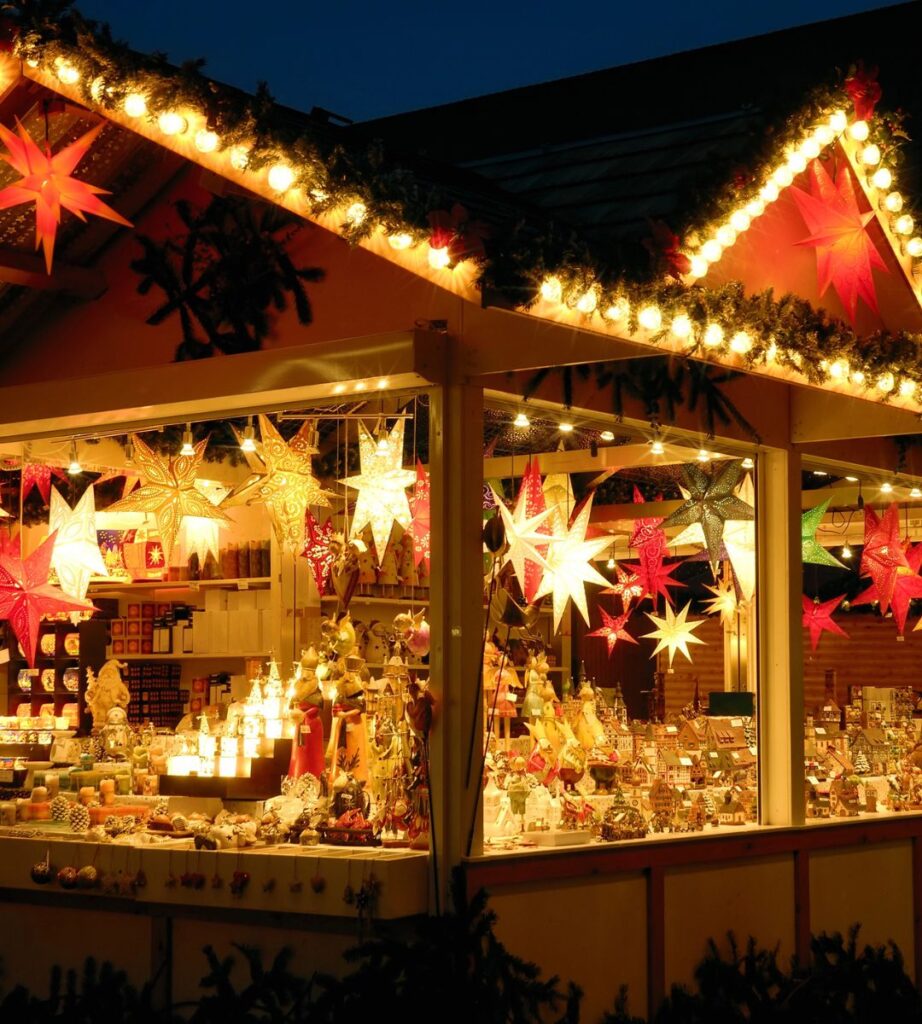 Boże Narodzenie na Museumplein w Amsterdamie Foto: lstragany na jarmarku świątecznym