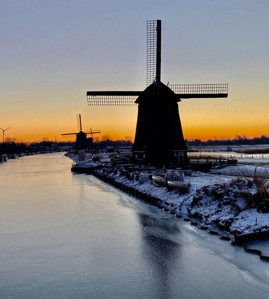 Potężny mróz w Holandii