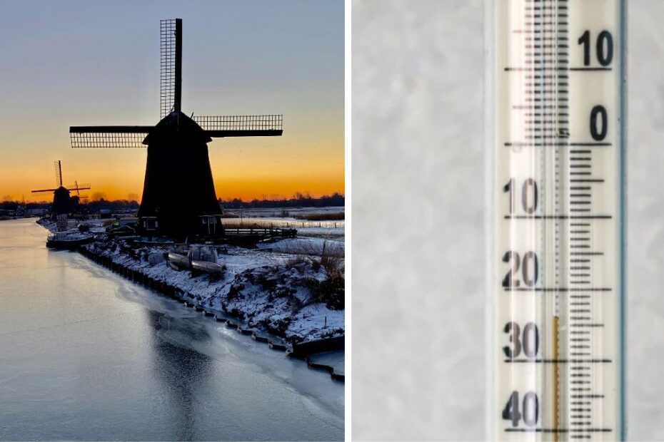 Potężny mróz w Holandii