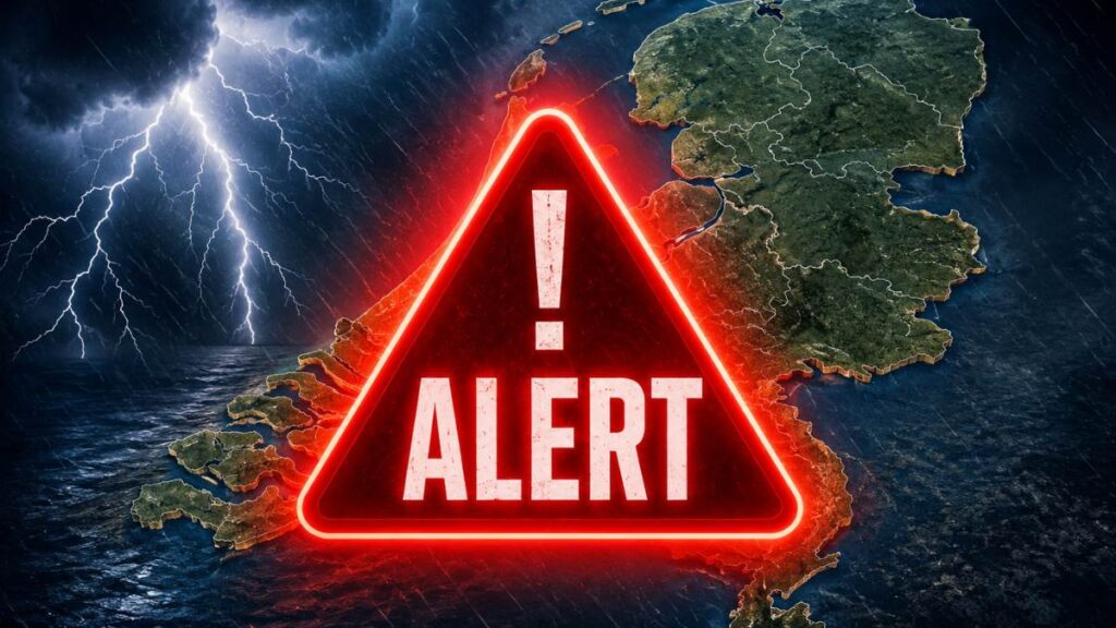 Potężne burze nad Holandią wydano alarm