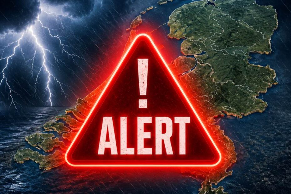 Potężne burze nad Holandią wydano alarm