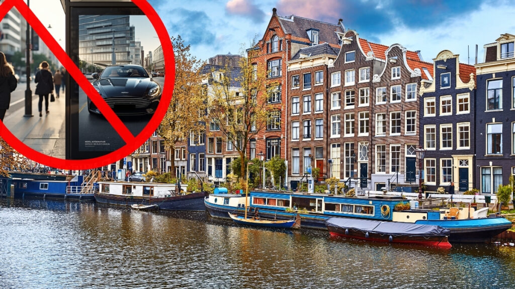 Amsterdam usuwa reklamy samochodów spalinowych zdjecie amsterdam zakaz reklam