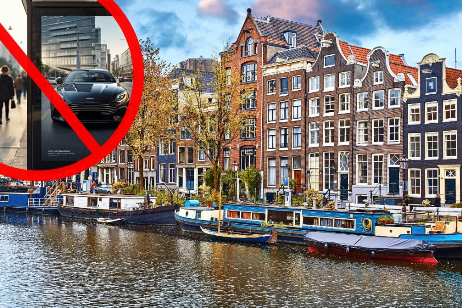 Amsterdam usuwa reklamy samochodów spalinowych zdjecie amsterdam zakaz reklam