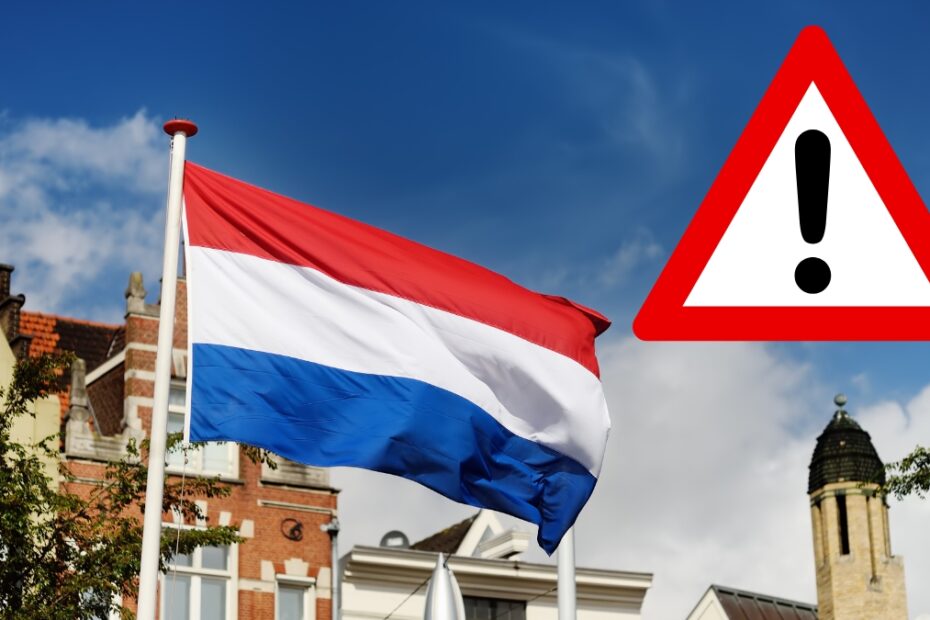 Holandia mierzy się falą protestów związków zawodowych zdjecie flaga holandii