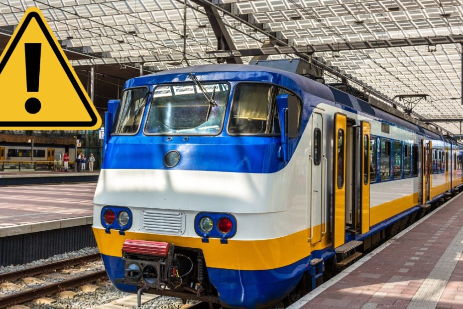 Utrudnienia kolejowe w Rotterdamie zdjecie pociag rotterdam stacja