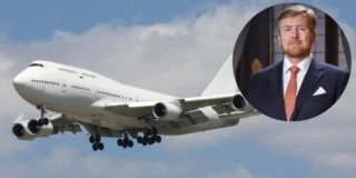 Król Holandii jako pilot samolotu zdjecie krol holandii na tle samolotu